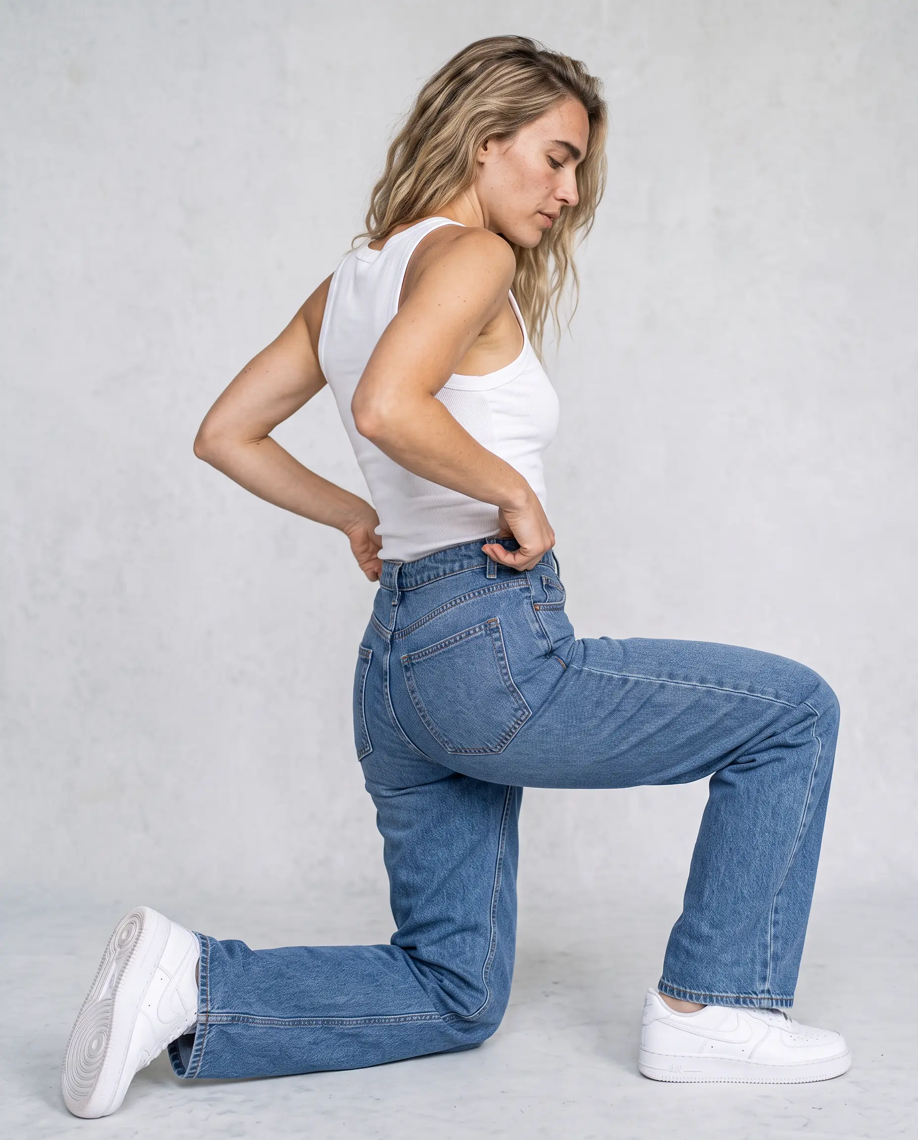 Henrietta Straight-Leg High-Rise Denim Jeans