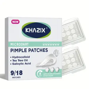 9-Piece Micro Needle Acne Patches, Hydrating Gel & Hyaluronic Acid, Facial Micro Needle Acne Treatment, Care for Sensitive Skin