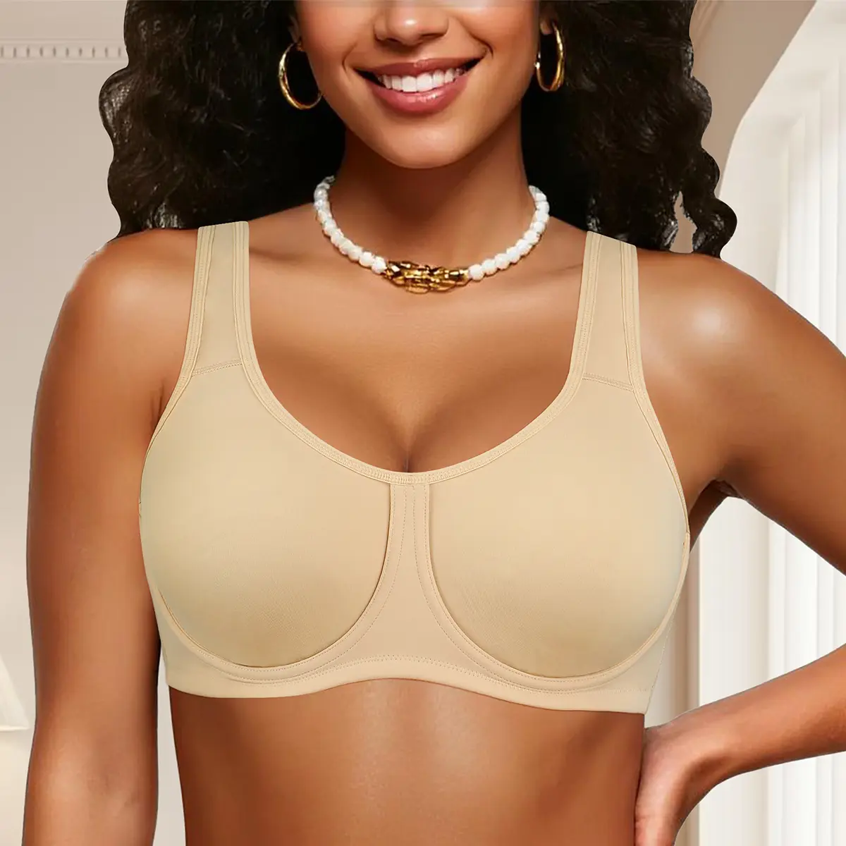 Mimilemon Women's  wireless Bra Comfort No Padding No Underwire Unlined Cami Bra Seamless Sports Bra for Valentine's Day Everyday Wear pushup  bea vrcomfy woman Gym Workout Clothes Athletic Fitted Gymswear