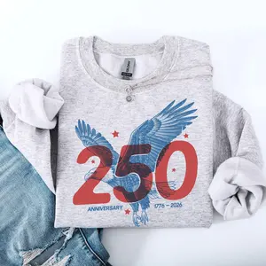 Eagle, Patriotic, 250 Years, 4th of July, America Sweatshirt