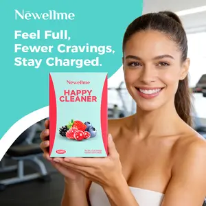 Newellme Happy Cleanse - Superfood Powder/Probiotics/Digestive Enzymes/Moringa - Supports gut health - Boosts immunity Optimum