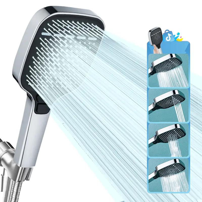 High Water Pressure 4 Outlet Mode Hand Shower with Anti-Clogging Nozzles for Tub, Tile and Pet Cleaning High Water Pressure 4 Outlet Mode Hand Shower with Anti-Clogging Nozzles for Tub, Tile and Pet Cleaning