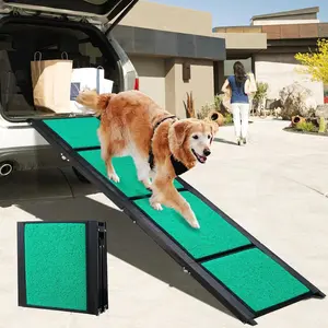 67"L Extra Long Dog Car Ramps, Folding Pet Ramp with Non-slip Carpet Surface