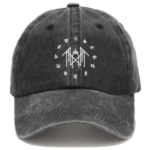 Unisex Sleep Token Vintage Washed Baseball Cap USA Made Rock Band Aesthetic Hat Gift for Fans Holiday Present