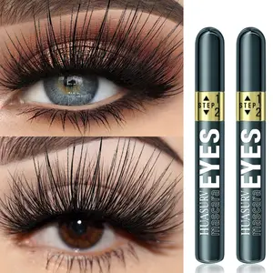 Two-Pack Huasurv Dual-Ended Mascara, Long-Lasting Volumizing & Curling, Smudge-Proof, Easy to Use, Perfect Gift for Beginners