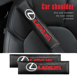 Car Seatbelt Shoulder Protector Set, Fits Lexus Is250 Ct200h Ls430 Lx570 Nx300h Is300h Rx330 Es300h Ux250h, Safety Belt Cover, Car Accessory