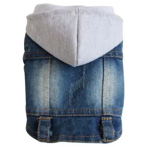 Denim Jacket Dog Vest