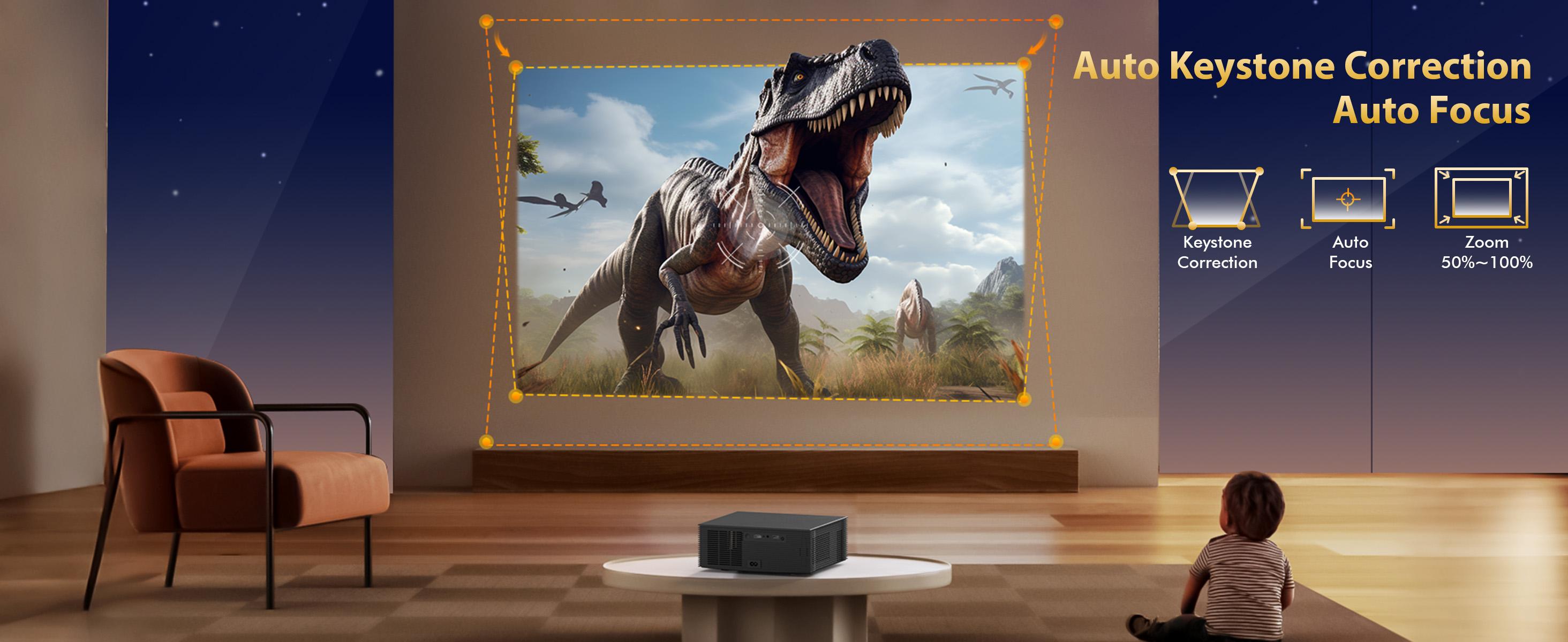 New Premium Upgraded Flagship projector 4k support. Video projector features Auto Vertical & Horizontal Keystone Correction. With portable projector Bluetooth 6.0 & Android 12.0 OS. Perfect portable projector gift pick for Mother’s Day,
