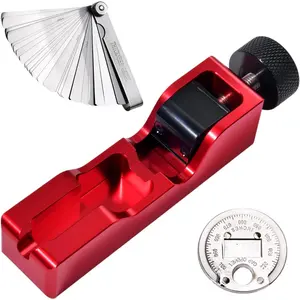 Plug Gap Tool with 32 Blades Feeler Gauge and Gap Gauge, Gapping for Most 10mm 12mm 14mm 16mm Plugs, Sparks Plug Gapper Adjustment Tool