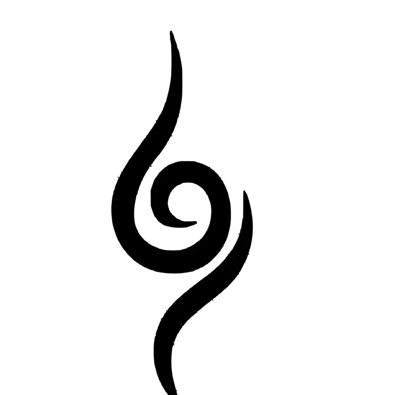 Ambu Mark Car Sticker Naruto - Red Spiral Design for Car Decoration