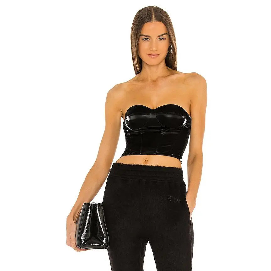 RtA Aubree Bustier in Vinyl