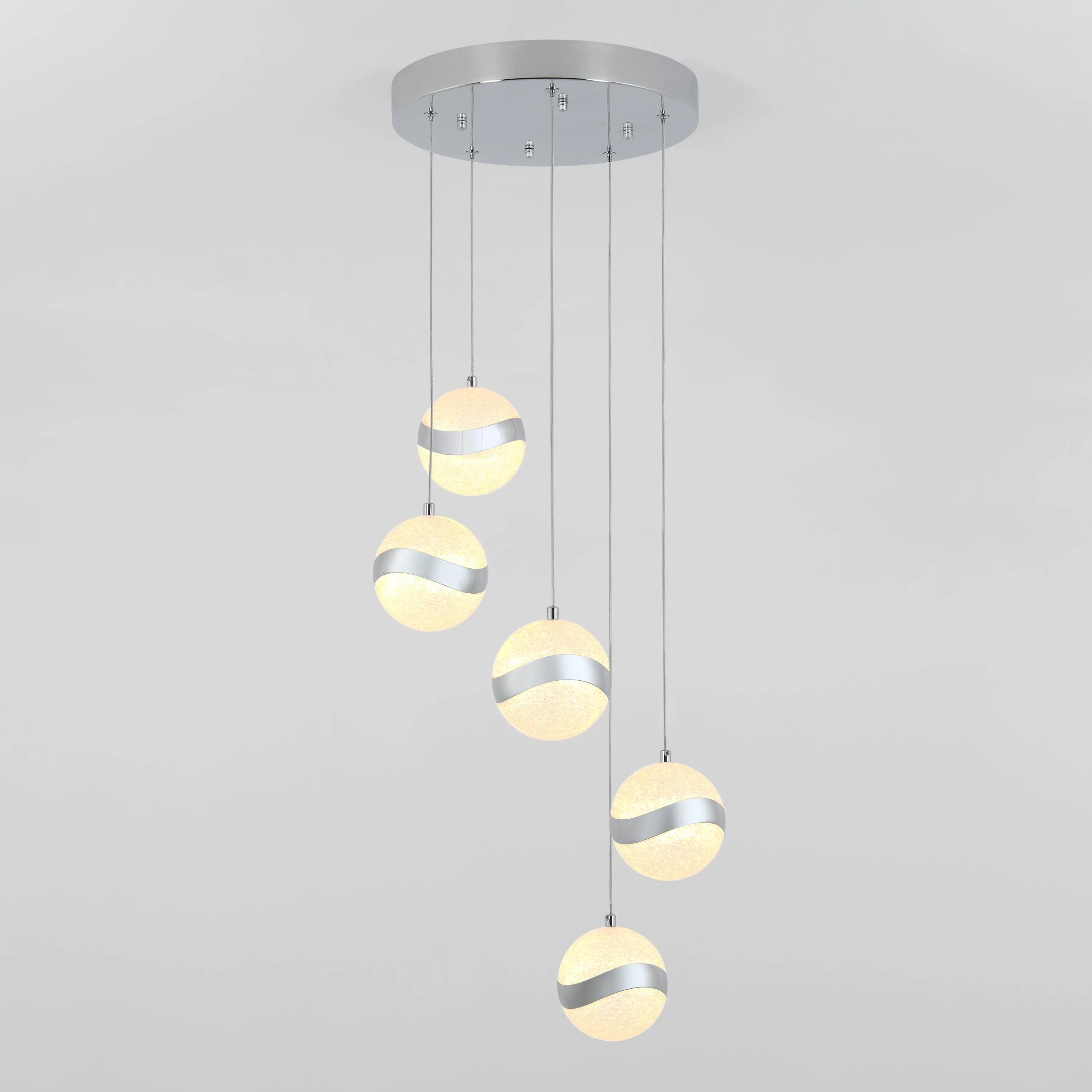 Wavey 5-light LED pendant Wavey 5-light LED pendant