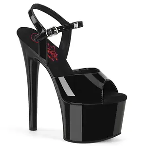 7 Inch Heel PASSION-709 Black Pat