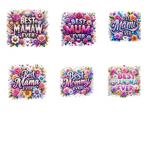 6pk Bundle DTF Transfers High-Quality for Custom Designs & DIY Projects 10-10.5 Inches Versatile for Shirts S-XL with Custom Names Option Ideal for Any Style of Clothing