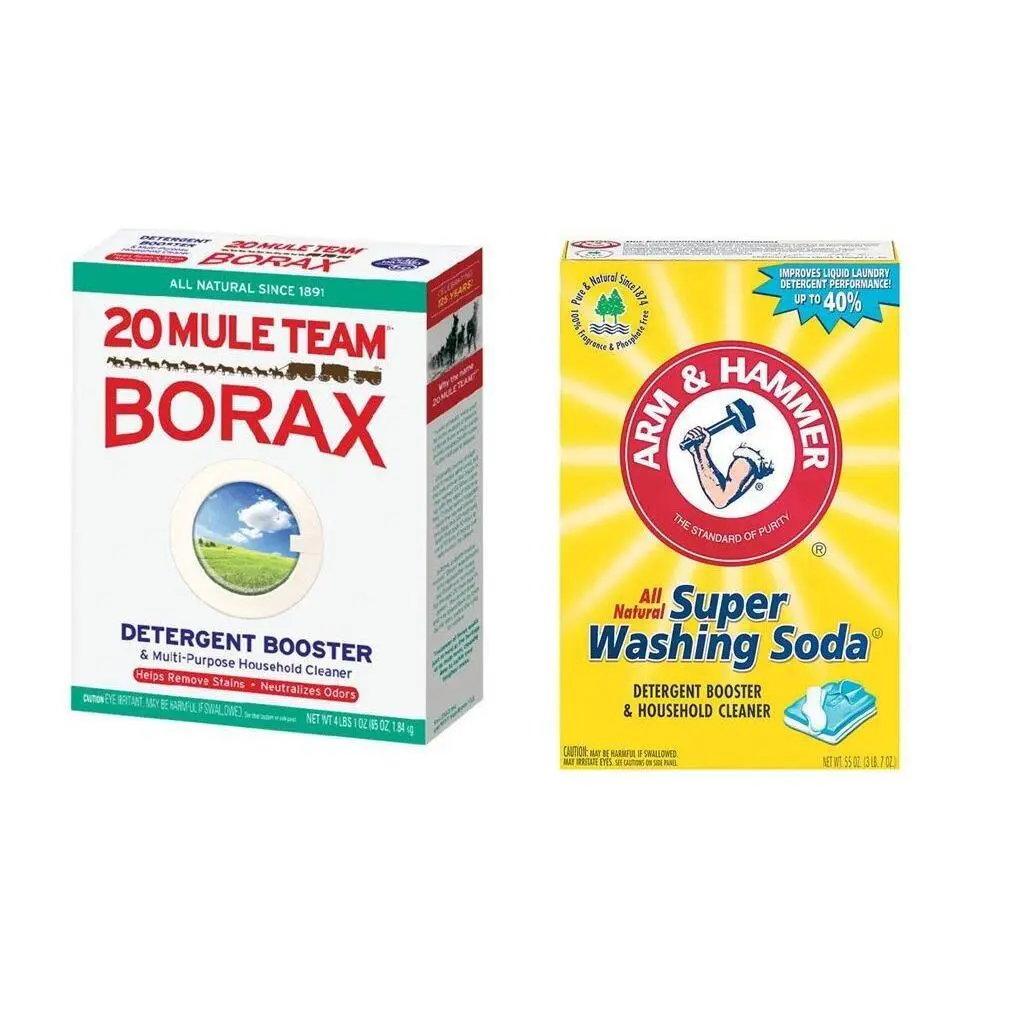 Mule Team Liquid Borax and Arm & Hammer Super Washing Soda, Variety Pack, Unscented