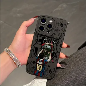 Fun Football B-BarcelonaS Trophy Famous NO.10 y-YamalS Phone Case Suitable for iPhone 17 Air 16 15 14 13 12 11 Pro Max Plus  Anti Fall Soft TPU Back Cover