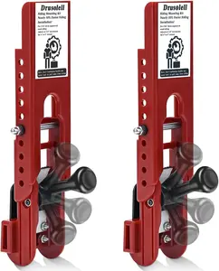 Siding Installation Tools, Siding Mounting Kit with Adjustable Reveals, Lap Siding Gauge Made of Polycarbonate Body (Red, 5/16 Inch)