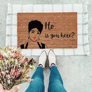 Ho, Why Is You Here - Face -Doormat