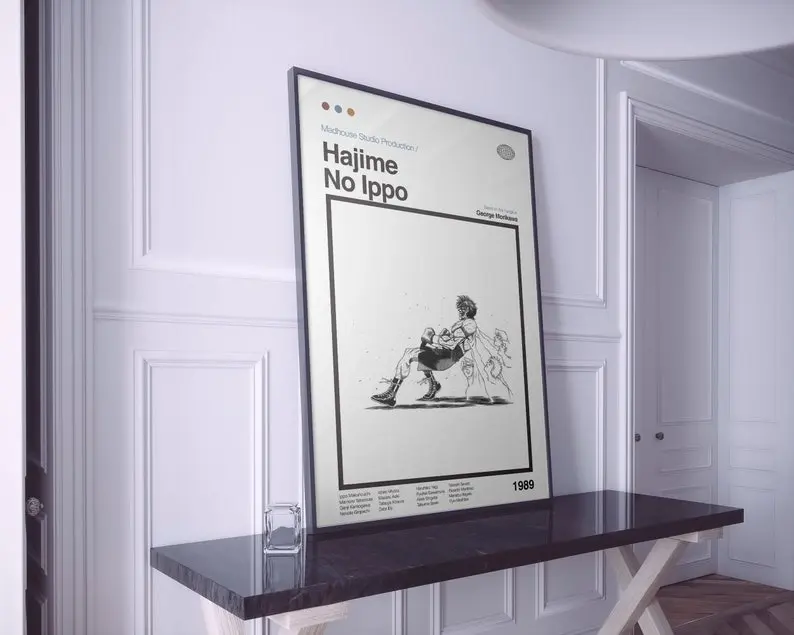Hajime No Ippo Poster | Hajime No Ippo Print | Anime Poster | Anime Art Print | Minimalist Poster