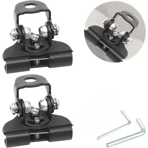 2PCS Universal LED Light Bar Mounting Brackets - Adjustable Pillar Hood Clamp Holders with Hex Wrenches, Heavy-Duty Auto Accessories for Off-Road Trucks, SUVs & Jeeps, Perfect for Night Driving & Trail Adventures