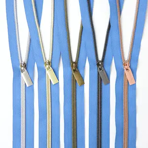 Sallie Tomato, #5 Nylon Coil Zipper (3yds) w/ 9 Zipper Pulls