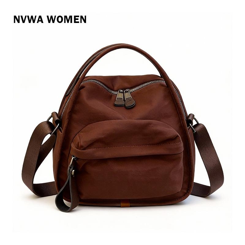 Lightweight Nylon Crossbody Bag for Women – Large Capacity Shoulder Purse with Front Pocket for Daily Use