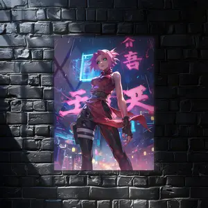 Haruno Sakura Naruto Anime Wall Art Poster, Modern Wall Art, Anime Gifts, Wall Decor