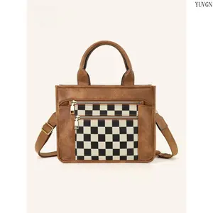 Classic PU Leather Tote Bag for Women, Soft Lightweight Shoulder Satchel Purse, Trendy Versatile Daily Commuter Handbag, Durable Large Capacity Casual Shoulder Bag Perfect for Shopping, Travel, Office and Everyday Wear