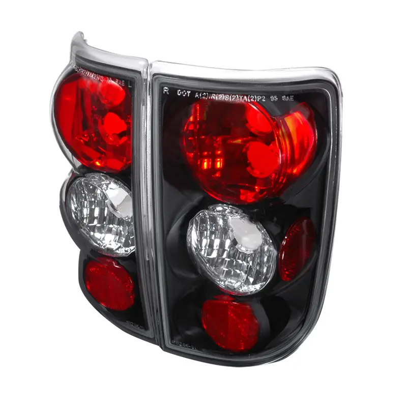 1995-2004 Blazer/S10 Jimmy/Envoy Oldmosbile Bravada Tail Lights (Matte Black Housing/Clear Lens)