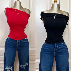 Niurka Double Layered Off-Shoulder Top