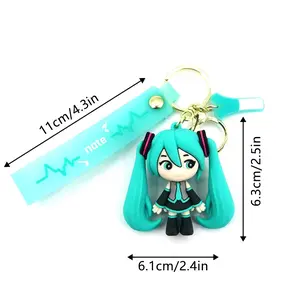 Hatsune Miku Keychain Green