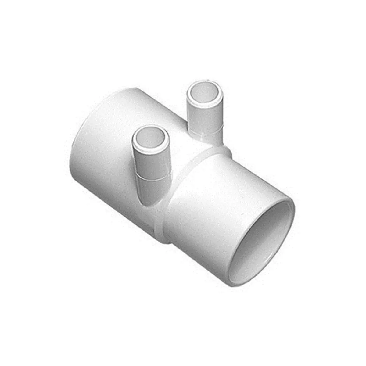 Waterway Plastics PVC Plastic Manifold with Ribbed Barb Fitting Ports, 2x2x0.75" SB (0.75 in. x 1 in. Compatible), Aquatic Fitness Pool Supplies for Swimming Pools & Spas, Elbow Adapter