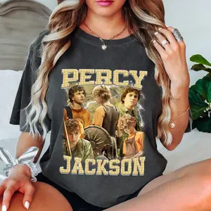 90s Vintage Bootleg Percy Jackson Shirt, Percy Jackson and the Olympians Main Cast Shirt, Bootleg Walker Scobell Shirt, TV Series Shirt