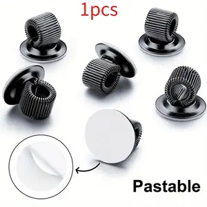 Spring-loaded Pen Insert Multifunctional Pen Clip Pen Holder Clips Steel Pen Holder Self Adhesive Pen Clips