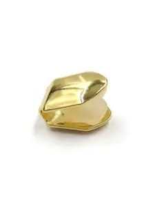 Hip Hop Single Tooth Electroplated Teeth Cap, Unisex Party Halloween Accessory, Versatile Hip Hop Jewelry for Men and Women