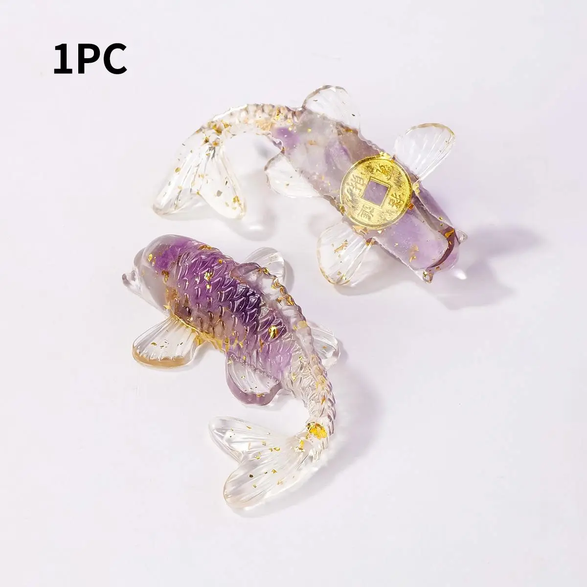 Natural Crystal Goldfish Statue, Unique Crystal Carving Reiki Healing Figurine, Feng Shui Decor for Home and Office, Home Ornament, Crystal Ornaments, Unique Gift Idea, Crystal Decorative Ornaments, Unique Crystal Design
