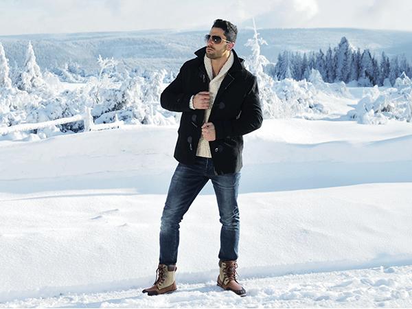 Bruno Marcs Men's Fur Lined Insulated Snow Boots