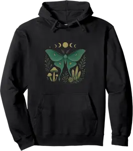 Therian Moth Men Women Luna Fairycore Cottagecore Pullover Hoodie - Jacobjbt Shop 60B0FLB7DCZT