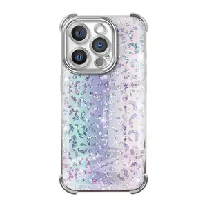 Purple Leopard Print Smartphone Casing - Shockproof Protective MagSafe Cover with Wireless Compatibility, Phone Accessories for iPhone 11,12,13,14,15,16,17 Pro Max Plus outdoorfun