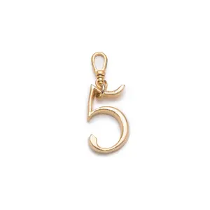 Plaza Number Charm #5 Small