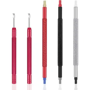 Watch Repair Kit,Watch Adjustment Tool Kit-Professional 2 Watch Hand Press & Remover Tool Set with 5 Precision Holes,Safely Install/Remove Hands for Wristwatch DIY Maintenance and Watchmaker Tools