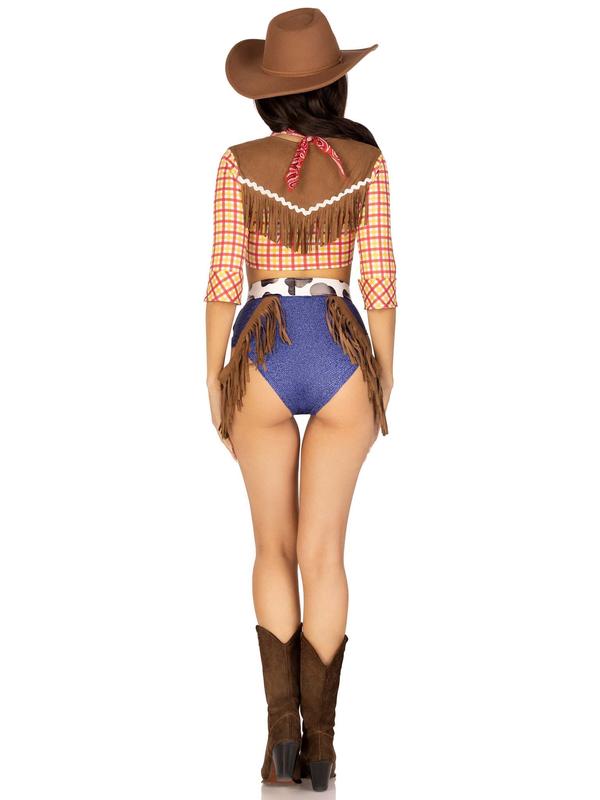 Playful Cowgirl Halloween Costume Outfit Womenswear