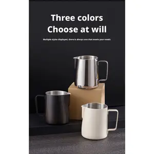 Milk Frothing Pitcher (12 oz/20 oz) - Thickened 304 Stainless Steel Coffee Cup with Pointed Tip and Angled Mouth, Professional Machine Cup, Barista Steam for Tea sieve kettle