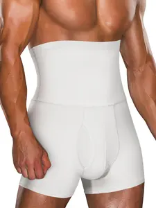 Men's Spandex Shapewear Compression Shorts, High Waist Design, Soft Breathable Fabric, Perfect for All Seasons, Comfortable Fit, High Stretch Shapewear halloween menwardrobe dailydrip comfyessentials mens workout underwear