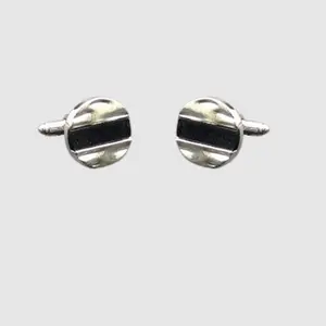 Black & Silver Reflection Cufflinks