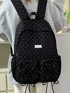 1pc  Large capacity backpack, women's backpack with zipper closure, fashionable and versatile, suitable for students to go to school, campus, work, commute, travel, women's backpack, Stylish daypacks