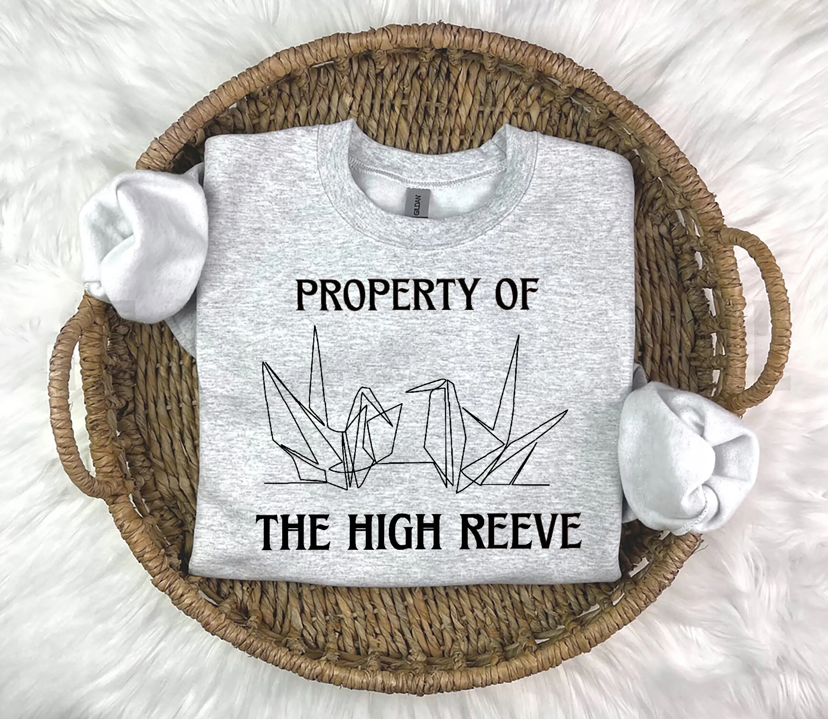 Property of the High Reeve Sweatshirt, Manacled Sweatshirt, Paper Crane, Dark Romance Shirt, Bookish T-Shirt, Book Lover Gift