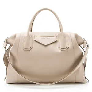 Pre-owned GIVENCHY Calfskin Shoulder Bags Soft Antigona Medium Satchel