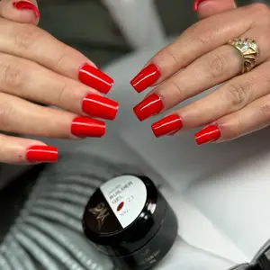 YVG Butterfly Builder Gel #23 Rojo - Professional Nail Art Gel for Long-lasting Red Nails