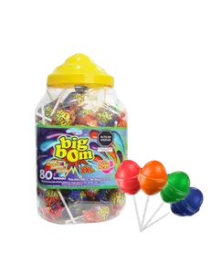 Mouth Painter Jar -  Strawberry / orange / lemon & blackberry  Double Bubble Gum Center